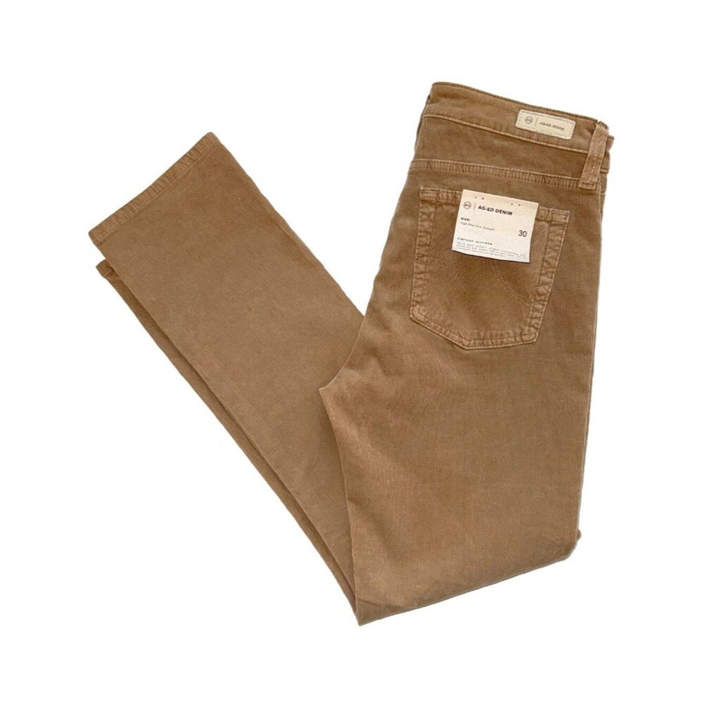 AG Mari Mid Rise Slim Straight Corduroy Pants - Picture 11 of 11